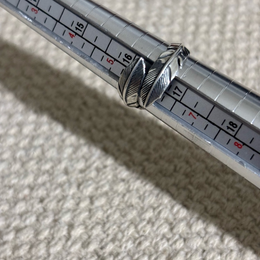 Carolyn Pollack Sterling Silver Feather Design Ring size 6